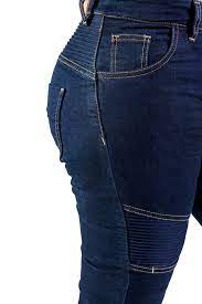 Pantalon Black Label Biker Sturgis Mujer Azul